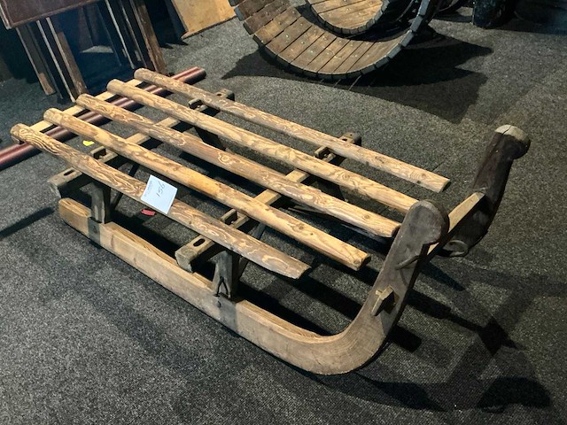 Houten slee - afbeelding 2 van  3