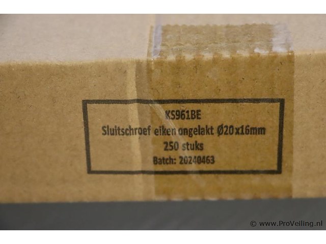 Houten sluitschroeven type ks961be - 1 doos á 250 stuks - afbeelding 3 van  3