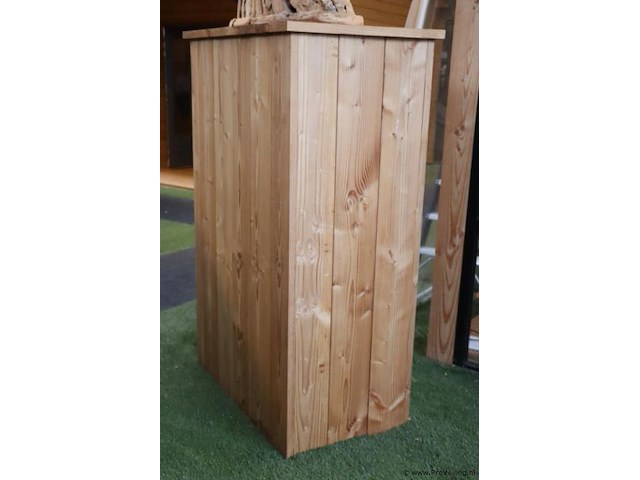 Houten sokkel voor beeld - 100x60x152cm - afbeelding 1 van  3