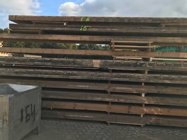 Houten spant nr 13 13.5x90x1840cm - afbeelding 3 van  4