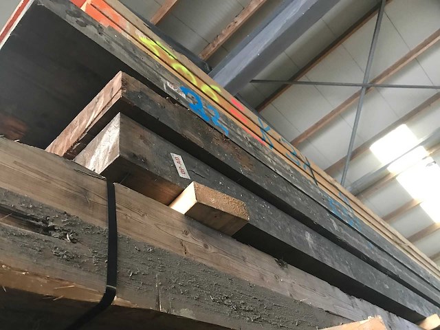 Houten spanten nr 22 14x60x700cm (3x) - afbeelding 1 van  4