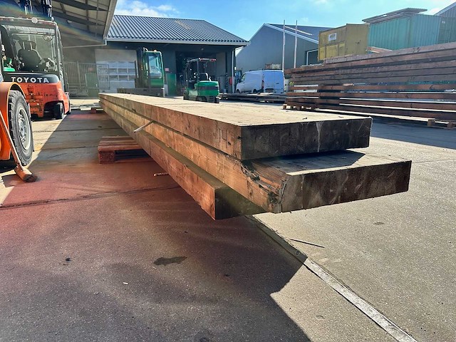 Houten spanten nr 25 11x55x1200cm (3x) - afbeelding 1 van  4