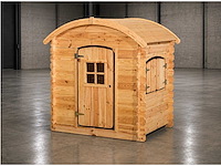 Houten speelhuis joep 144x140x110 cm - afbeelding 1 van  6