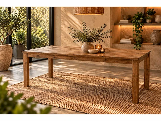 Houten stamtafel robin - afbeelding 1 van  4