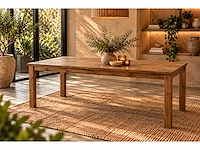 Houten stamtafel robin