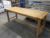 Houten stamtafel - afbeelding 1 van  4