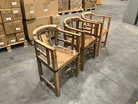 Houten stoelen zithoogte 45cm (3x) - afbeelding 1 van  4