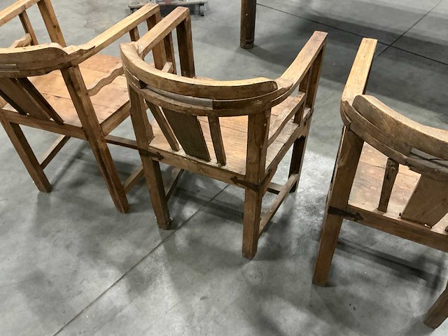 Houten stoelen zithoogte 45cm (3x) - afbeelding 3 van  4