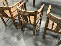 Houten stoelen zithoogte 45cm (3x) - afbeelding 3 van  4