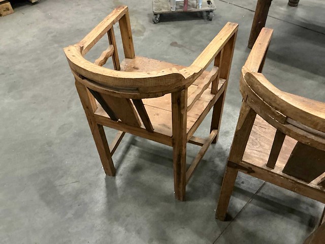 Houten stoelen zithoogte 45cm (3x) - afbeelding 4 van  4