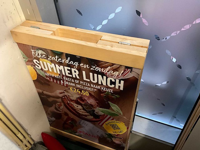 Houten stoepbord (2x) - afbeelding 4 van  5