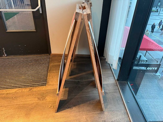 Houten stoepbord (2x) - afbeelding 2 van  4