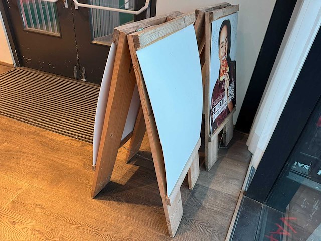 Houten stoepbord (2x) - afbeelding 4 van  4