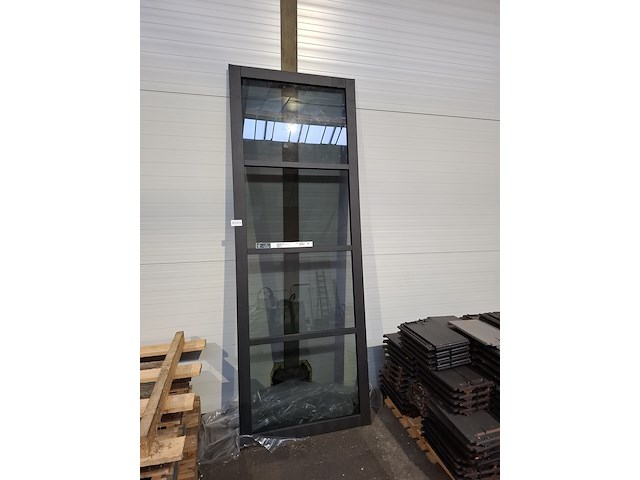 Houten stompe binnendeur wk6308 xl c, ral 9011 - afbeelding 1 van  7