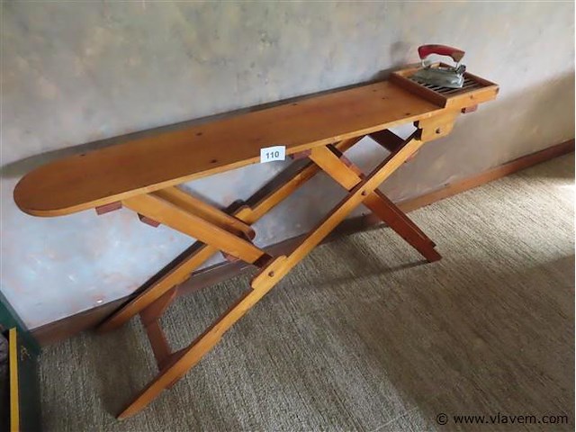 Houten strijkplank 80x150x30cm - afbeelding 1 van  3