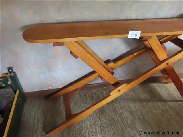 Houten strijkplank 80x150x30cm - afbeelding 2 van  3