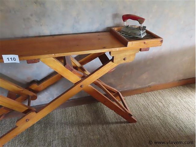 Houten strijkplank 80x150x30cm - afbeelding 3 van  3