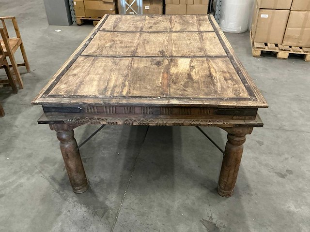 Houten tafel 185x117x75cm - afbeelding 3 van  4