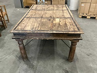 Houten tafel 185x117x75cm - afbeelding 3 van  4