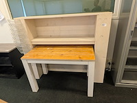 Houten tafel met ombouwkast - afbeelding 2 van  5