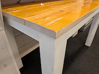 Houten tafel met ombouwkast - afbeelding 4 van  5