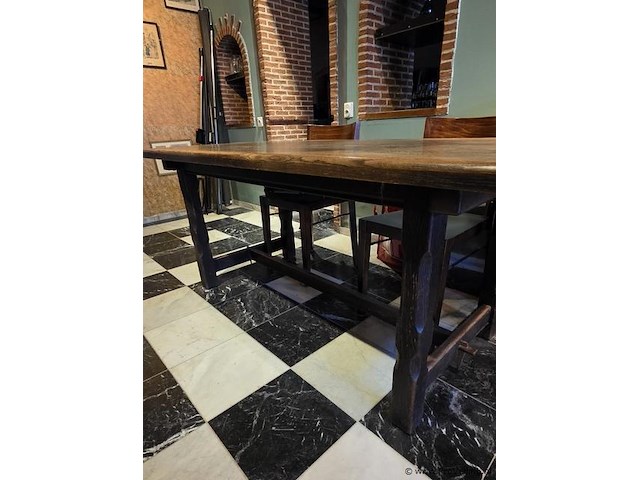 Houten tafel - afbeelding 2 van  2