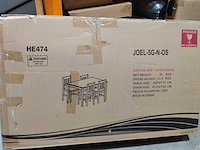 Houten tafelset met 4 stoelen. - afbeelding 2 van  4