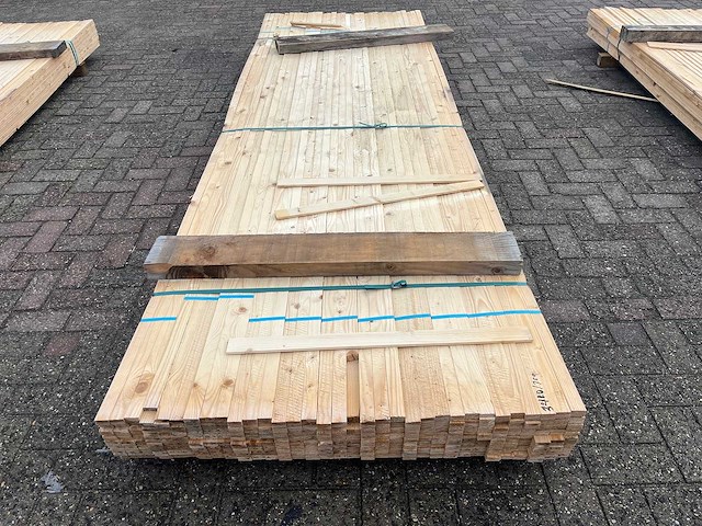 Houten tengels 3000x32x10mm 528 stuks 1584m1 - afbeelding 1 van  3