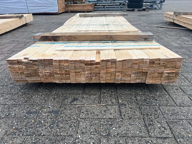 Houten tengels 3000x32x10mm 528 stuks 1584m1 - afbeelding 2 van  3