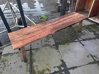 Houten terrasbank - afbeelding 1 van  4