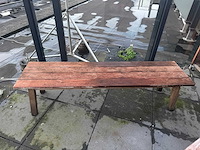 Houten terrasbank - afbeelding 2 van  4