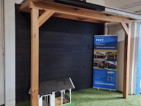 Houten terrasoverkapping - 300x125cm