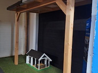 Houten terrasoverkapping - 300x125cm - afbeelding 2 van  2