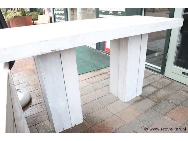 Houten terrastafel - 200x80x110cm - afbeelding 2 van  5