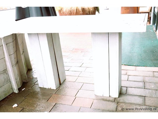 Houten terrastafel - 200x80x110cm - afbeelding 1 van  5