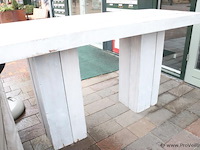 Houten terrastafel - 200x80x110cm - afbeelding 2 van  5