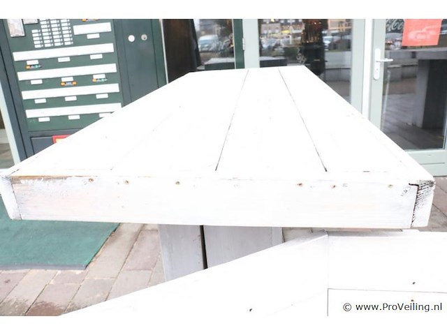 Houten terrastafel - 200x80x110cm - afbeelding 4 van  5