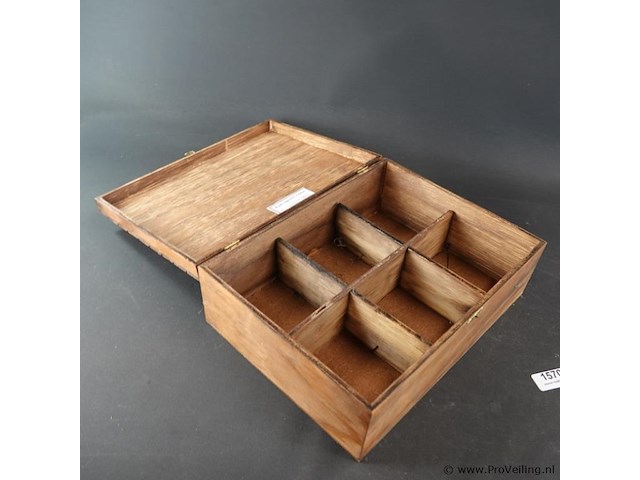 Houten theekist - afbeelding 4 van  5