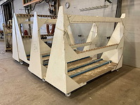 Houten transportkar (4x) - afbeelding 2 van  4