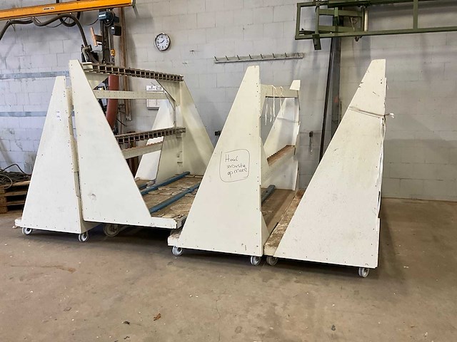 Houten transportkar (4x) - afbeelding 4 van  4