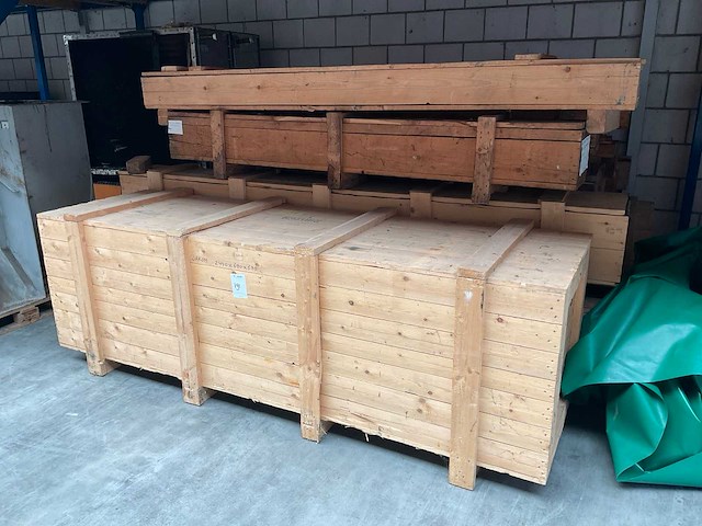 Houten transportkist (18x) - afbeelding 1 van  4
