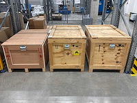 Houten transportkisten (2x) - afbeelding 2 van  3