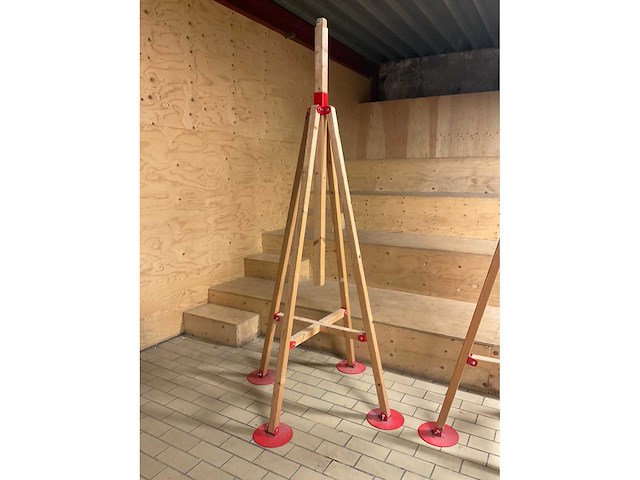Houten tripod (2x) - afbeelding 2 van  3