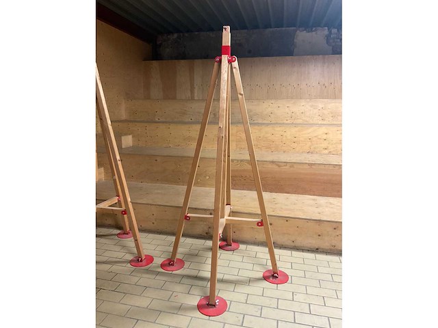 Houten tripod (2x) - afbeelding 3 van  3