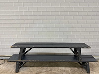 Houten tuinbank (2x) - afbeelding 1 van  3