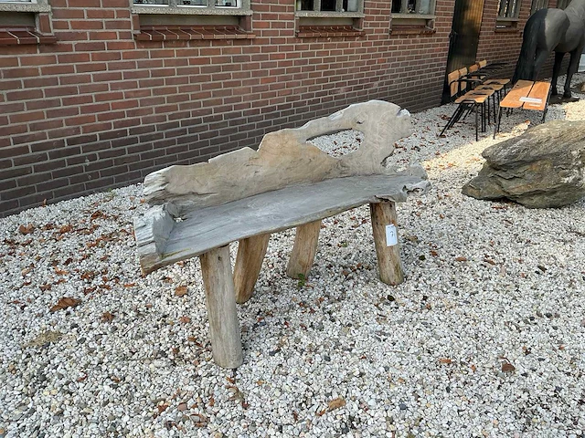 Houten tuinbank - afbeelding 2 van  3