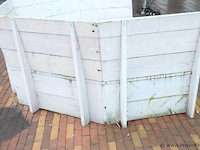 Houten tuinbank/rondzit - 225x170x96cm - afbeelding 4 van  6