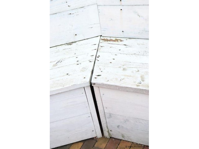 Houten tuinbank/rondzit - 225x170x96cm - afbeelding 5 van  5