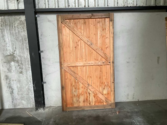 Houten tuindeur - 120x207 cm - afbeelding 10 van  10