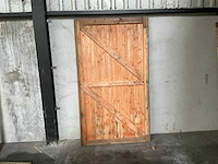Houten tuindeur - 120x207 cm - afbeelding 10 van  10